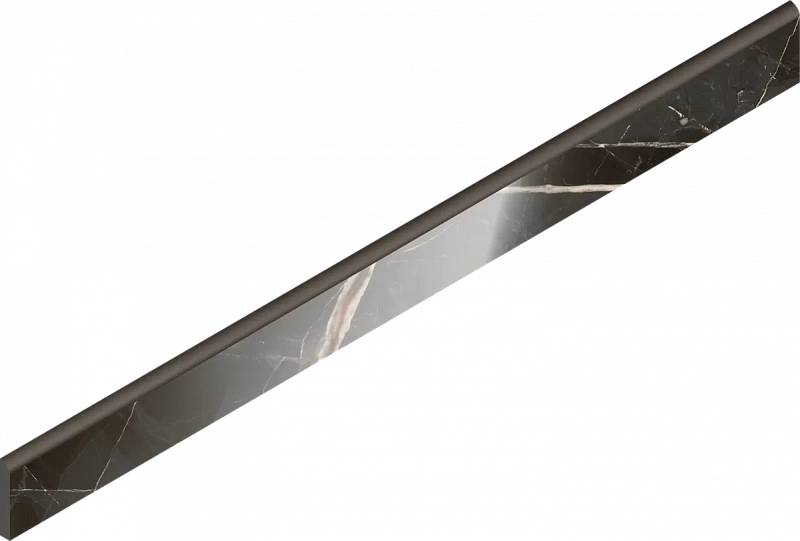 Плинтус Италон Стелларис Абсолют Блэк Люкс 610130007478 черный 7.2x80 - фото 1