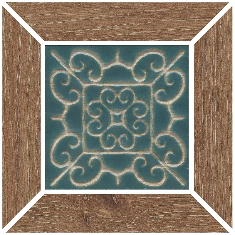 Вставка Kerama Marazzi ID155 Тровазо наборный карамельный матовый 13x13 - фото 1