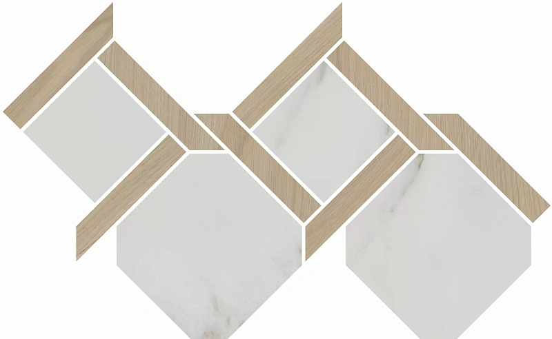 Декор Kerama Marazzi Venezia Монте Тиберио наборный лаппатированный 48х29,5 - фото 5