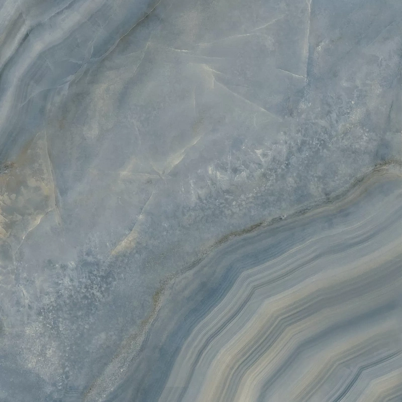 Керамогранит Kerama Marazzi Venezia Ониче голубой лаппатированный обрезной 119,5х119,5 - фото 8