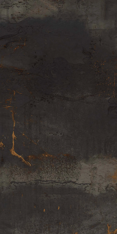 Керамогранит Estima TP02 Patina Black TP02/NS_R9/60x120x10R/GC черный 60x120 - фото 1