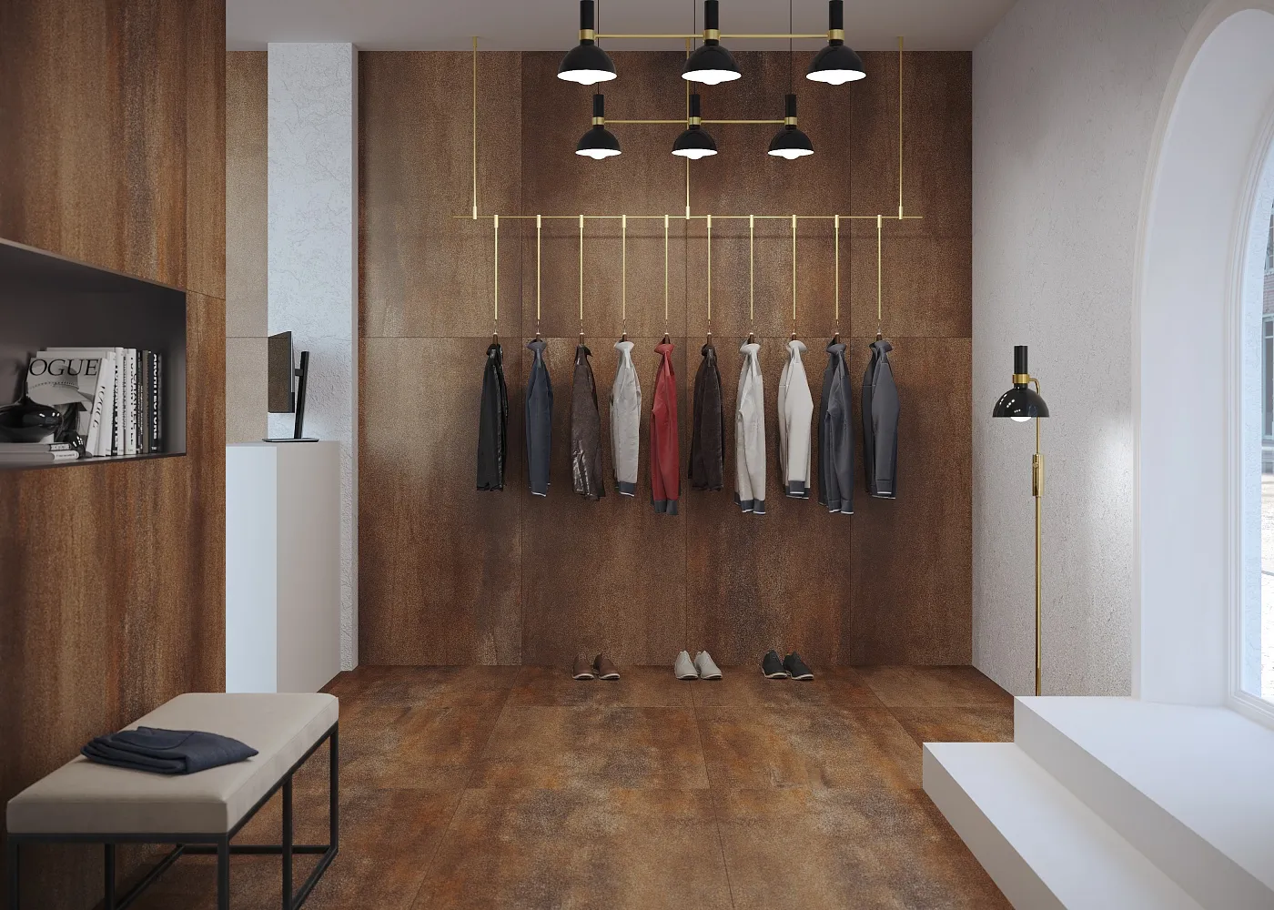 Плитка Sunhearrt Dyna Fantastico Grey 80x160 в интерьере