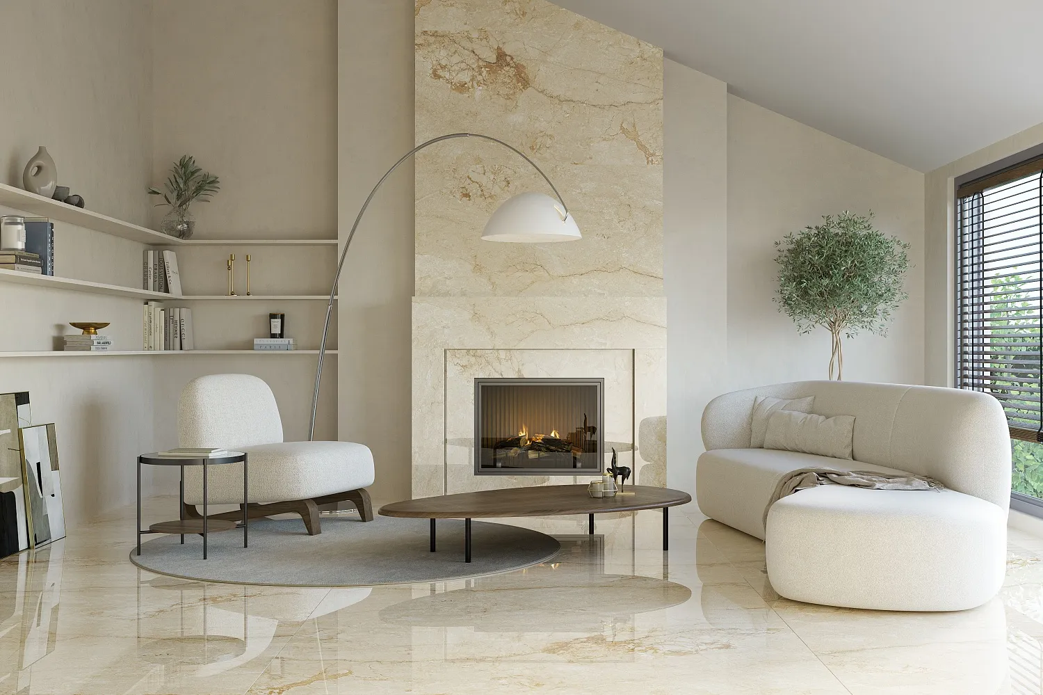 Плитка Sunhearrt Amazonite 80x160 в интерьере