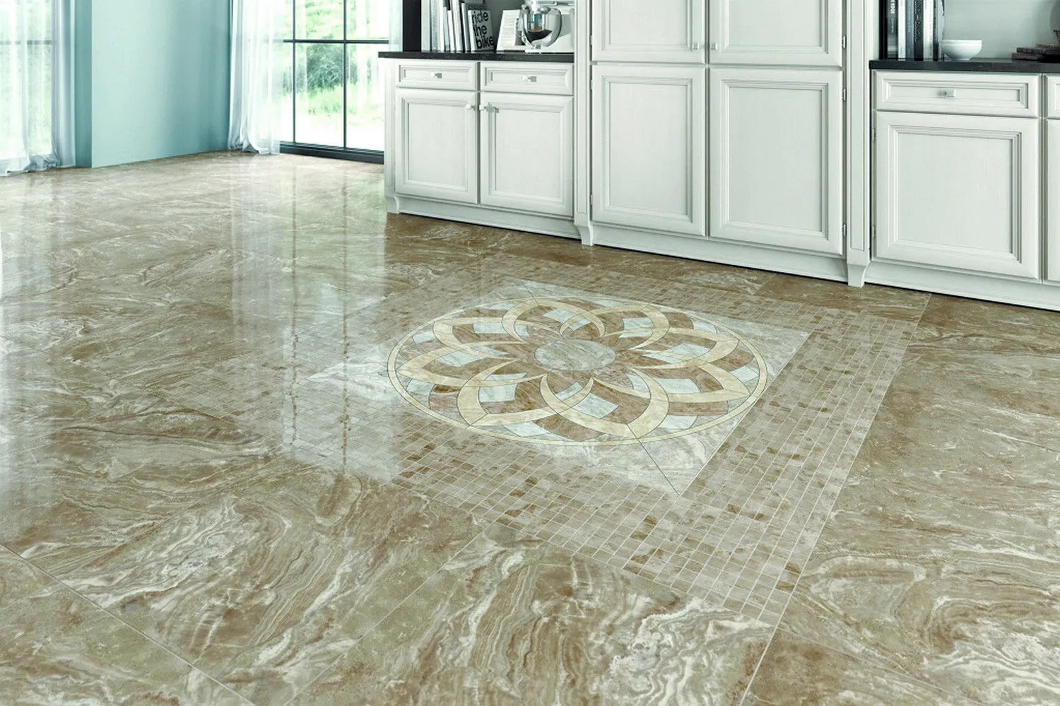 Керамогранит Kerranova Premium Marble k-956/LR (2w956/LR) Brown 60x60