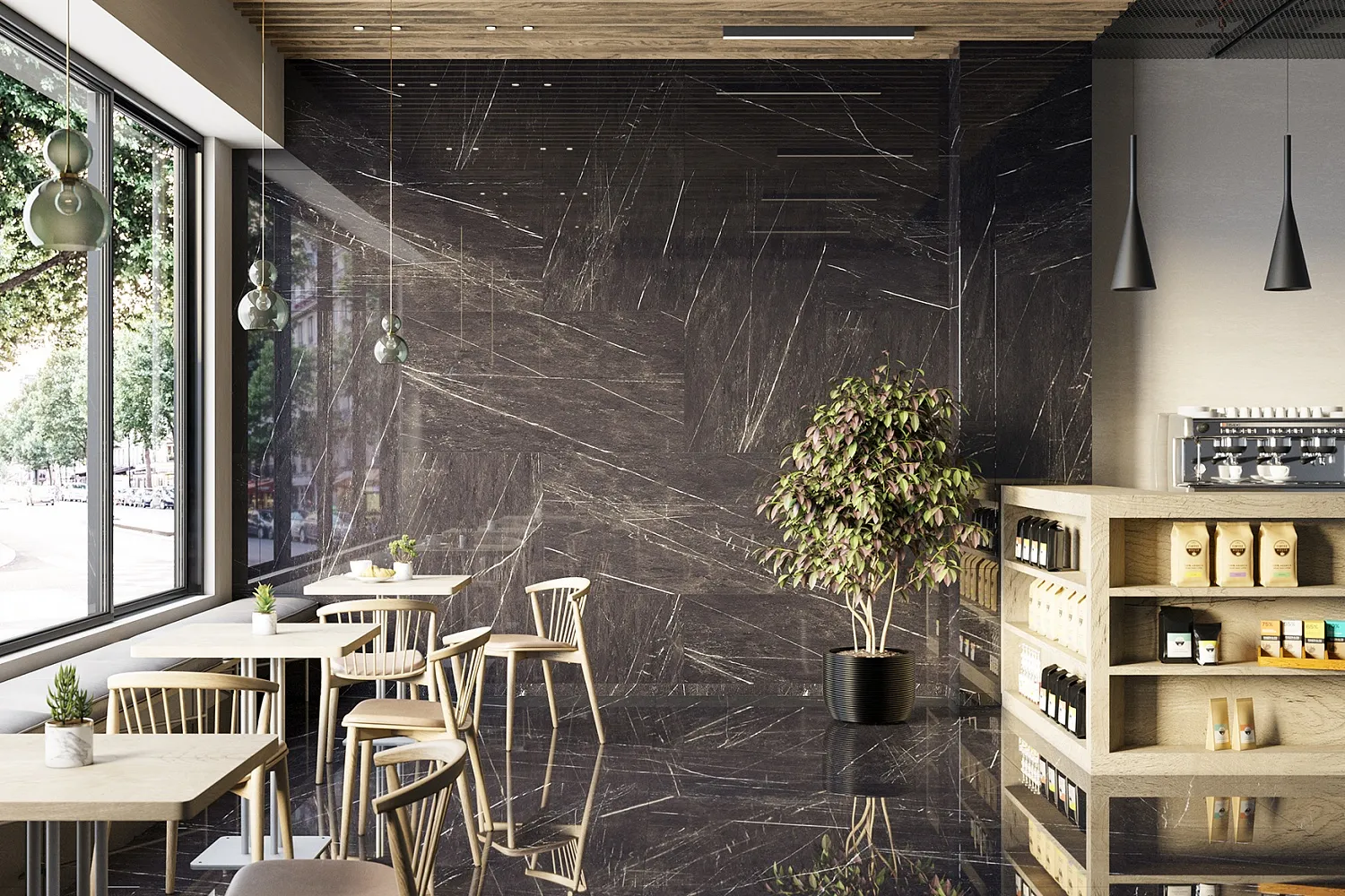 Плитка Sunhearrt Amazonite 80x160 в интерьере