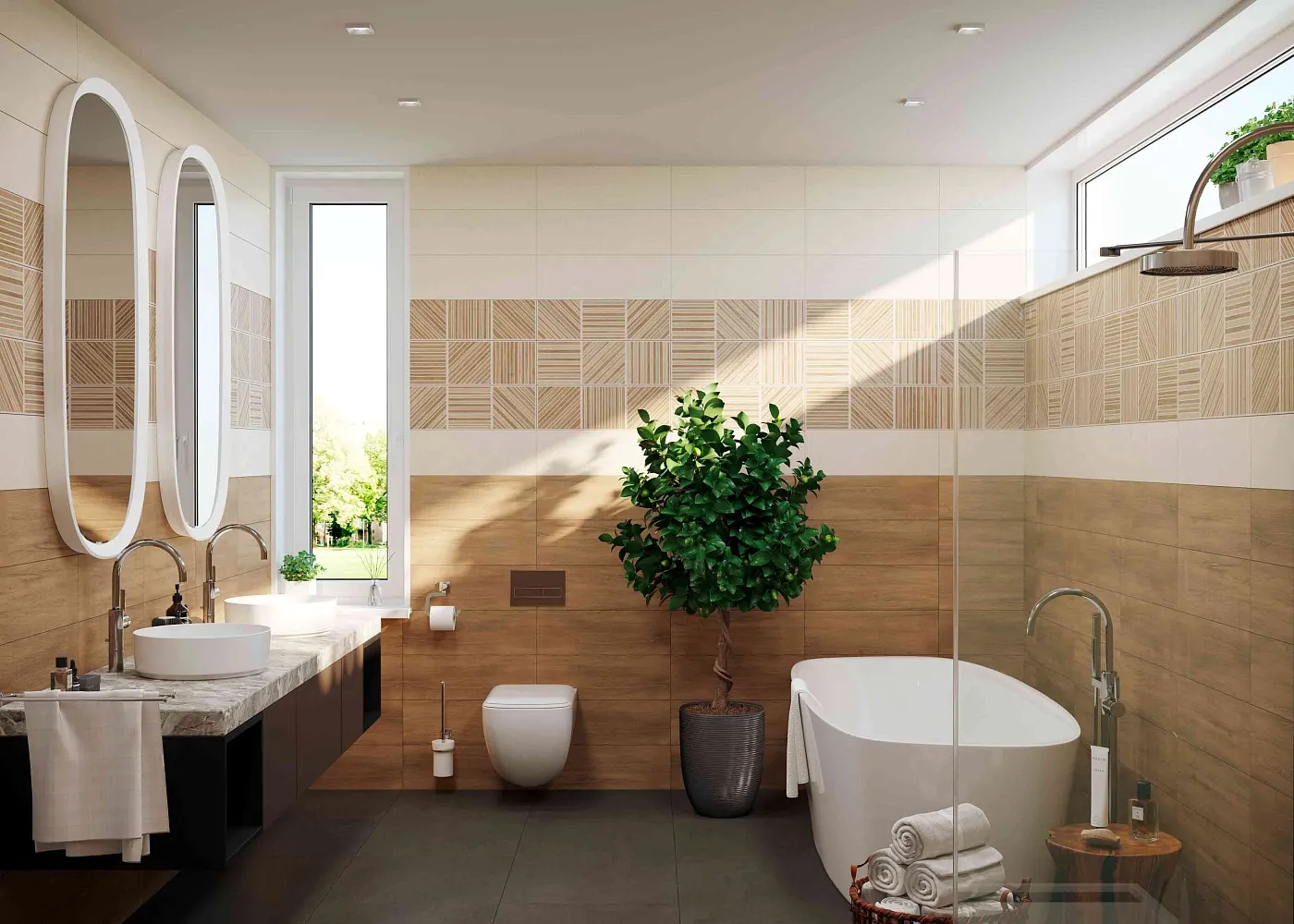 Плитка Salutami Wood 20x60 в интерьере