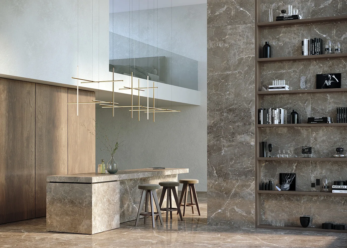 Плитка Sunhearrt Amazonite 80x160 в интерьере