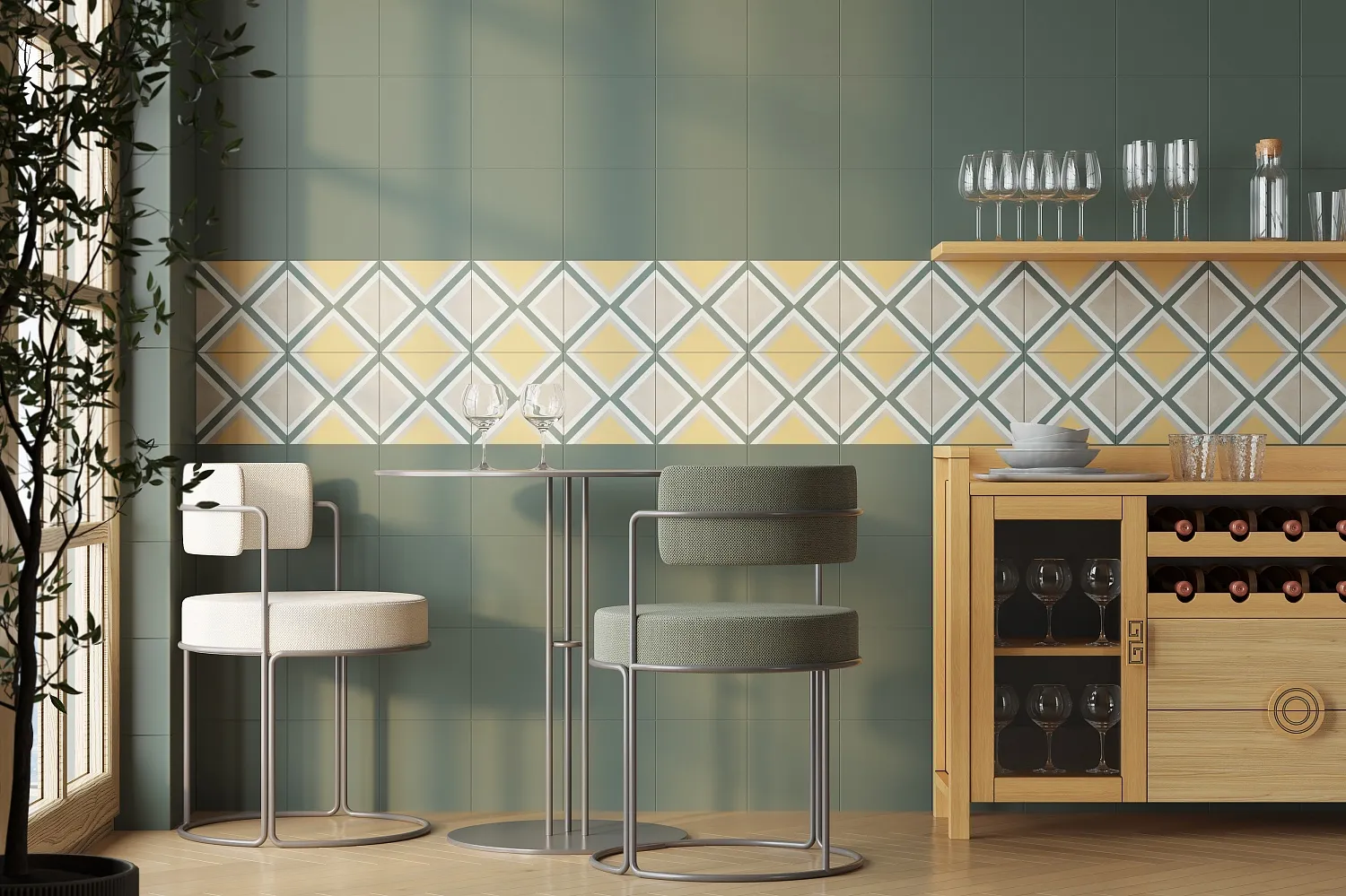 Плитка Poly 4 20x20 в интерьере