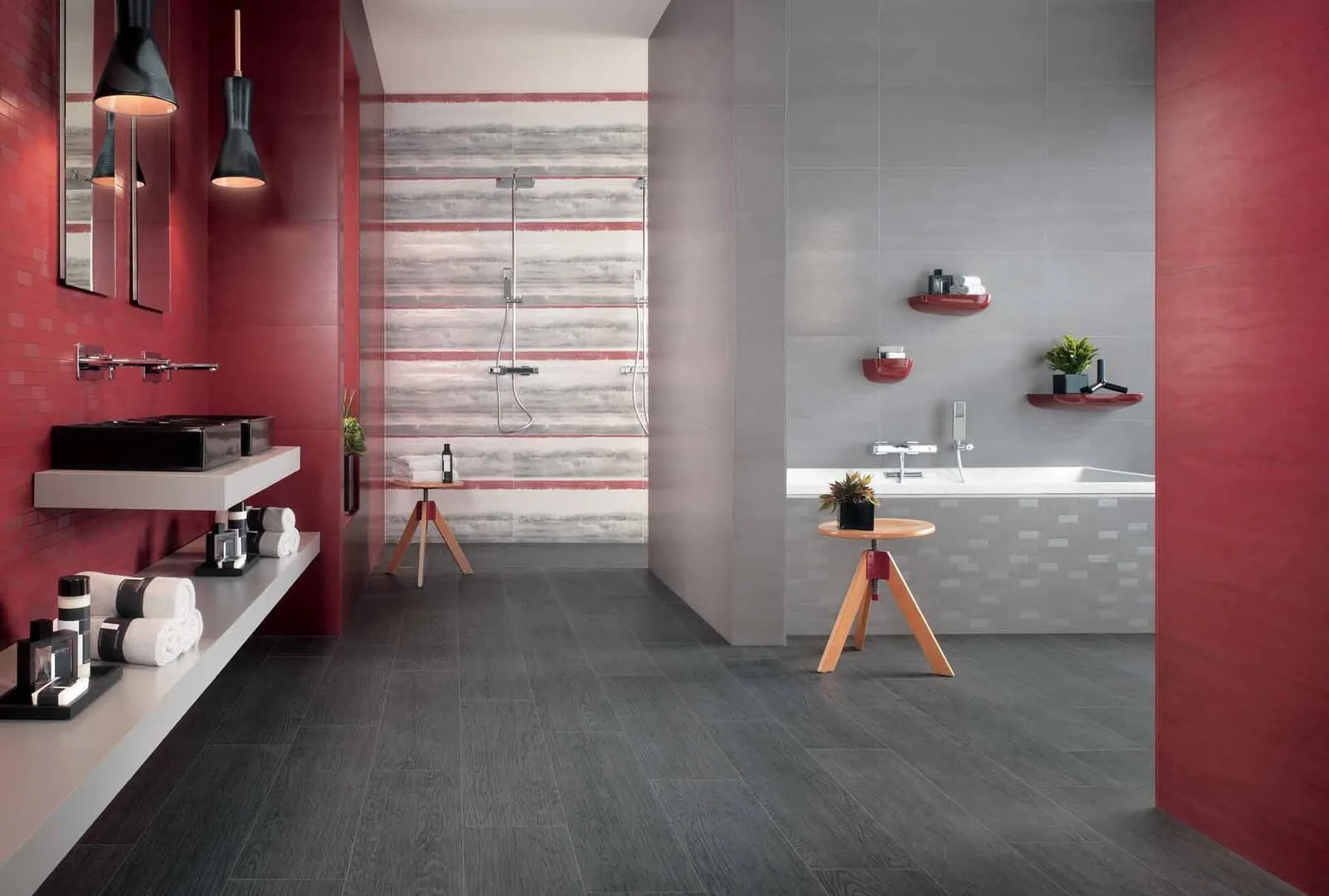 Плитка Bord Cinnamon 15x90 в интерьере