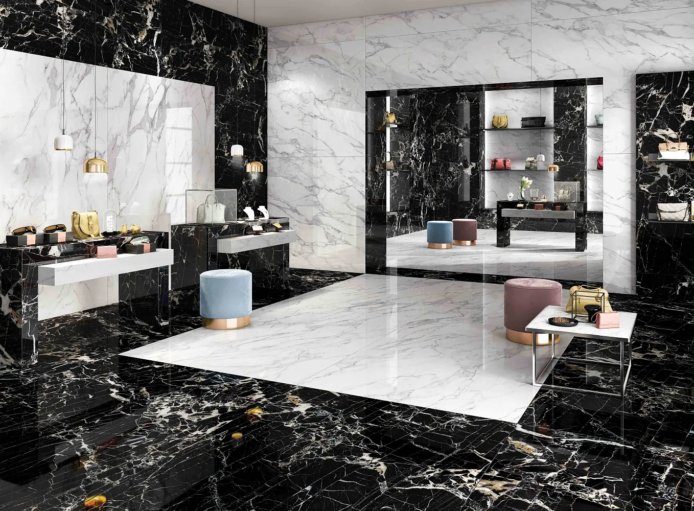 Плитка Sunhearrt Amazonite 80x160 в интерьере