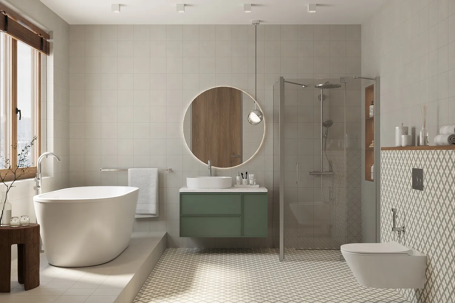 Плитка Fresh 3 20x20 в интерьере