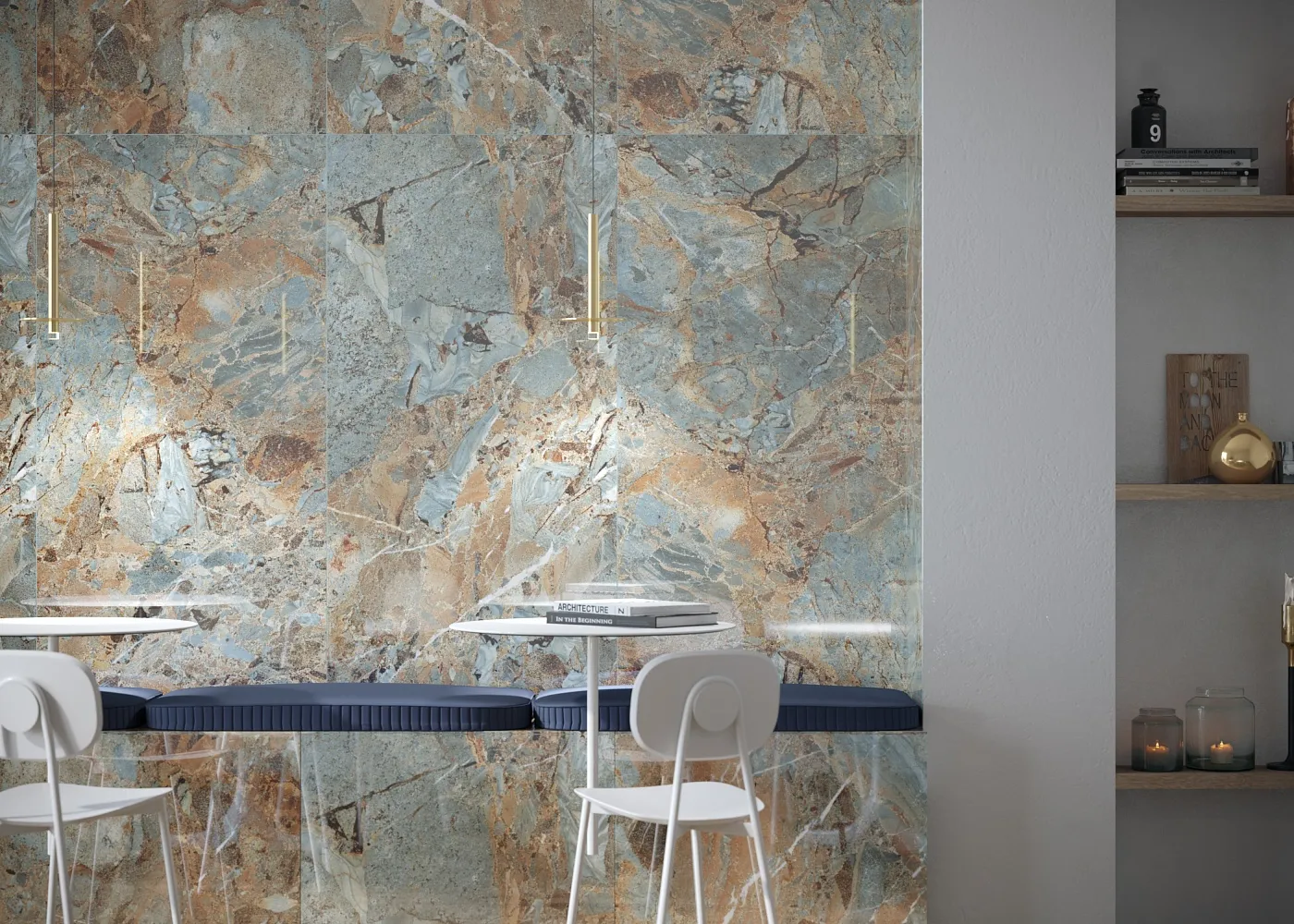 Плитка Sunhearrt Amazonite 80x160 в интерьере