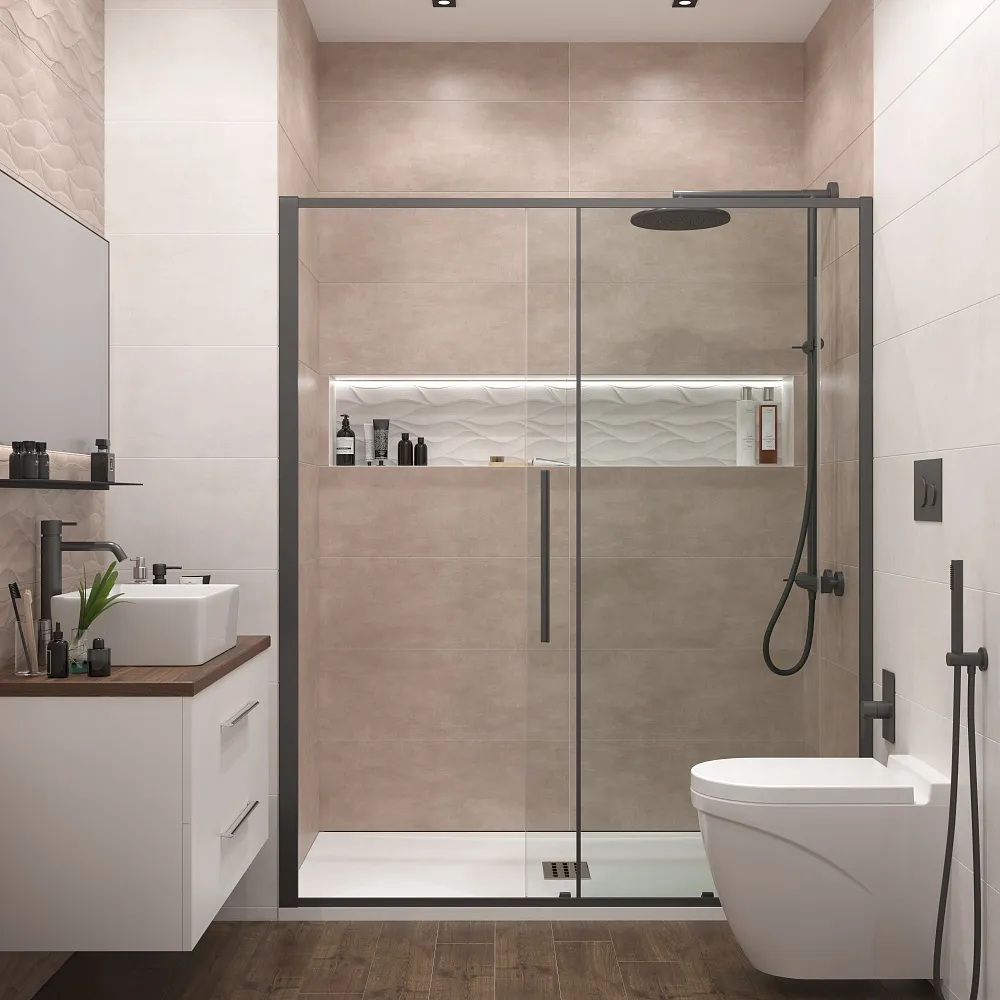 Плитка Декор Loft Taupe 30x90 в интерьере