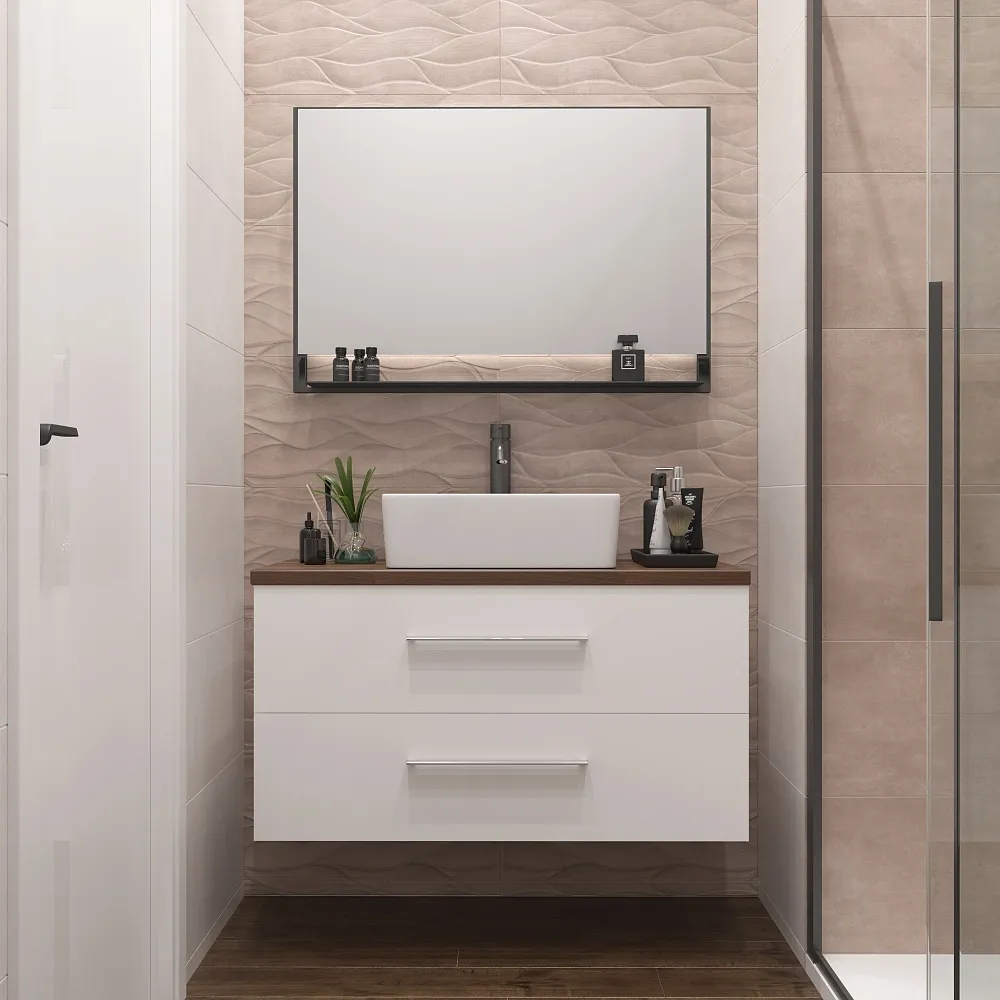 Плитка Декор Loft Taupe 30x90 в интерьере