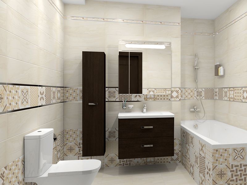 Плитка Ceramica Classic Shine Blast бежевый в интерьере