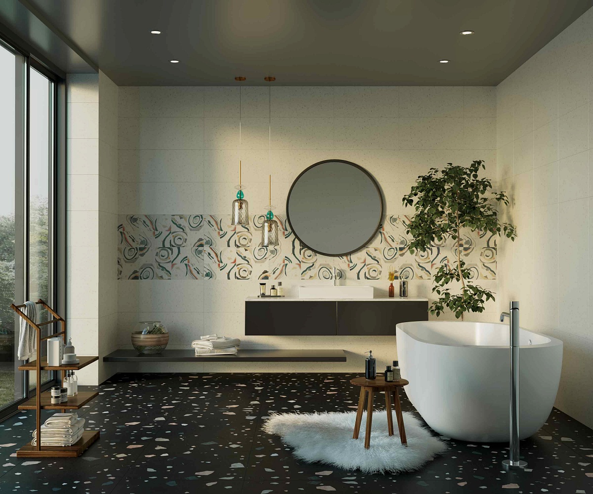 Плитка Cray Light Shards 60x60 в интерьере