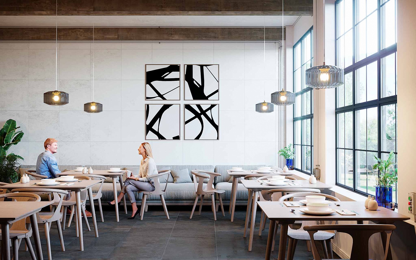 Плитка Style Ivory 60x60 в интерьере