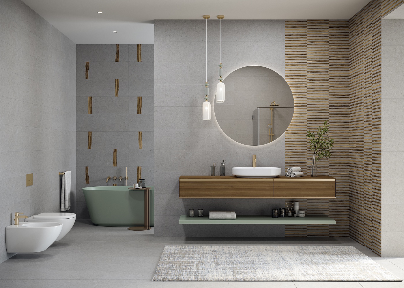 Плитка Chloe Wood 30x90 в интерьере