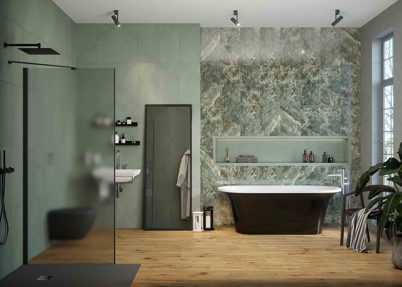 Плитка Payne Beige 30x60 в интерьере