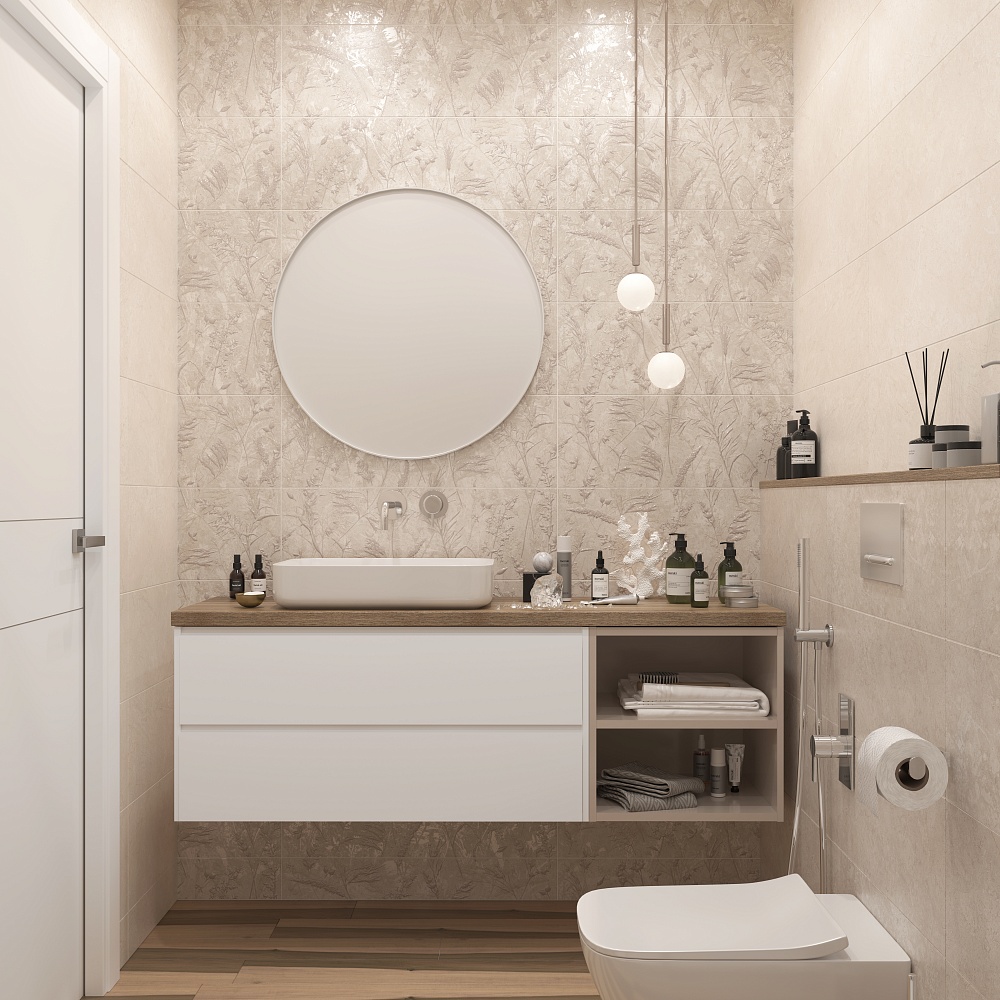 Плитка Royal Sand Grey 60x60 в интерьере