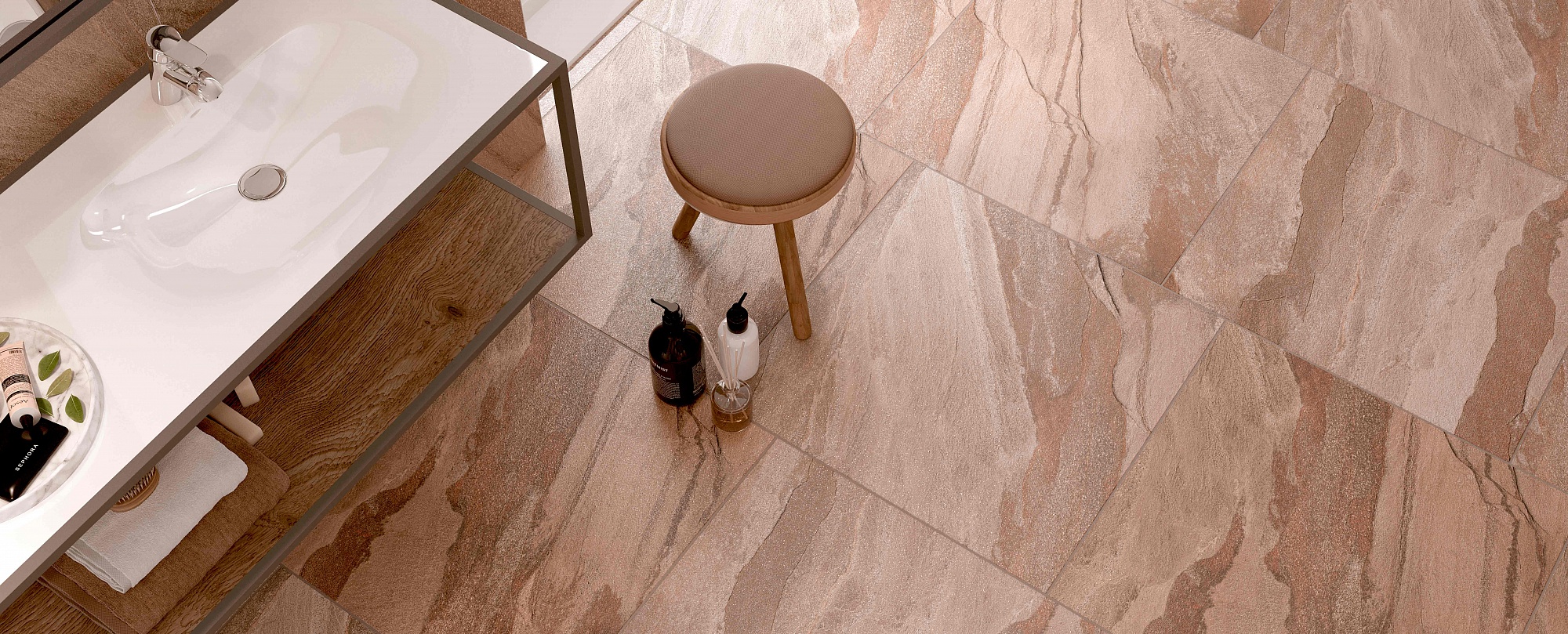 Плитка Slate Grey 60x120 в интерьере