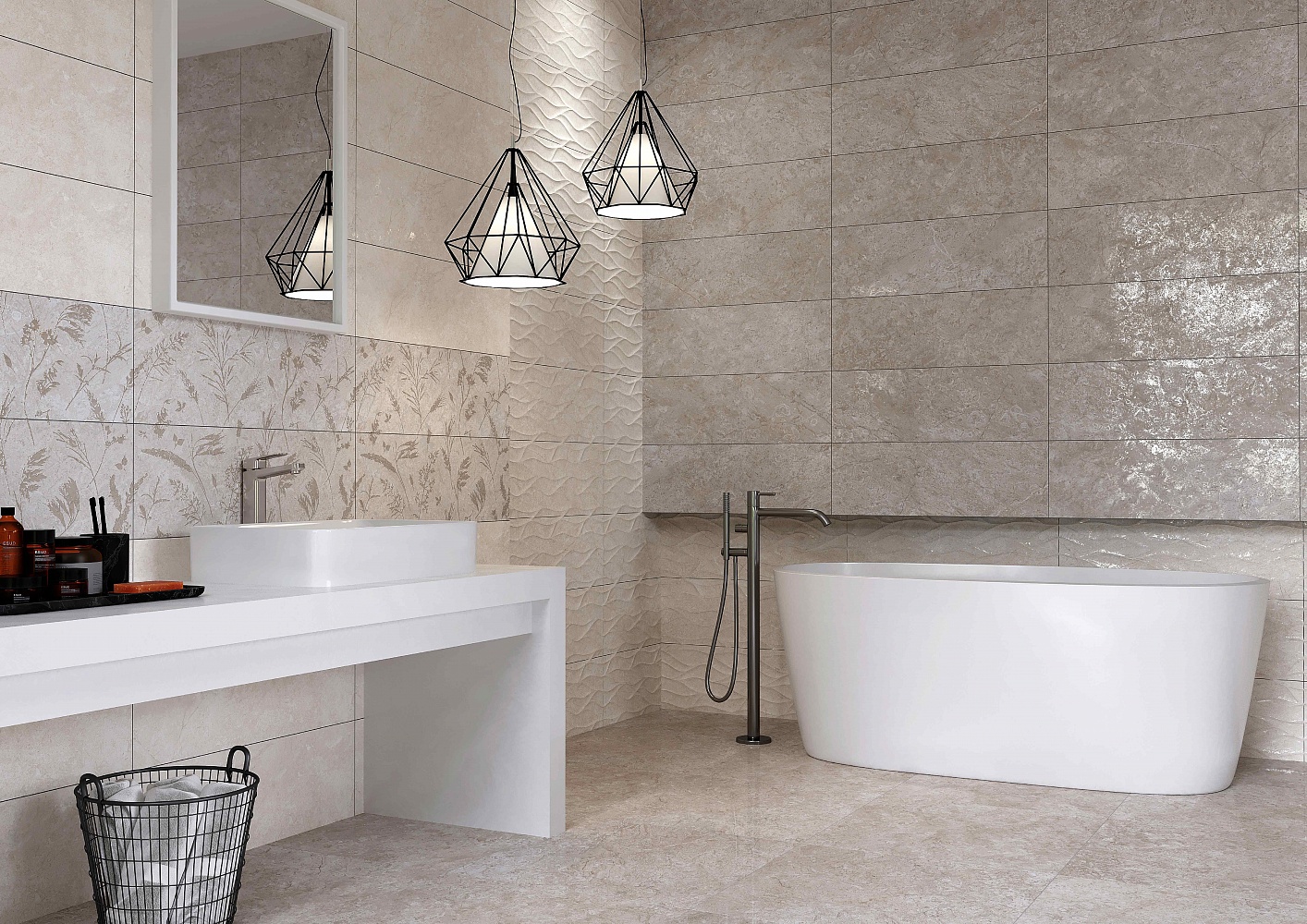 Плитка Royal Sand Grey 60x60 в интерьере