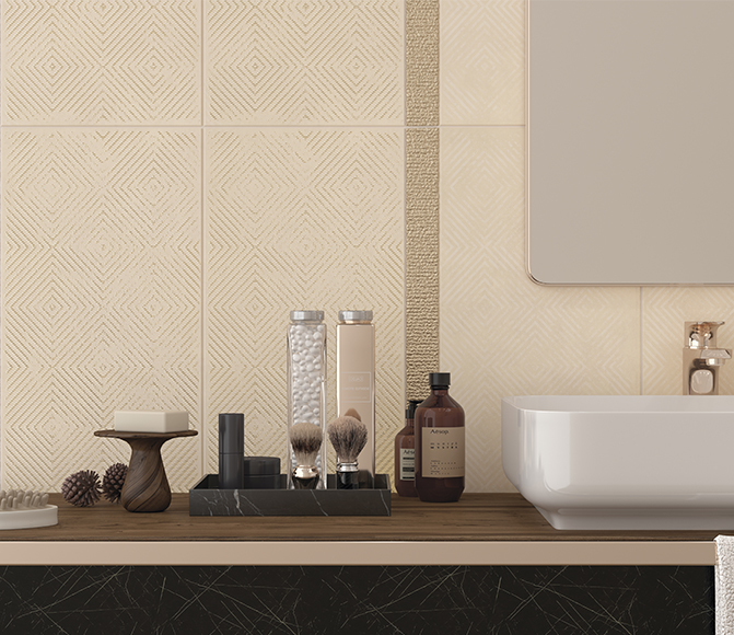 Плитка Бордюр Effetto Catena Unico 3x25 в интерьере