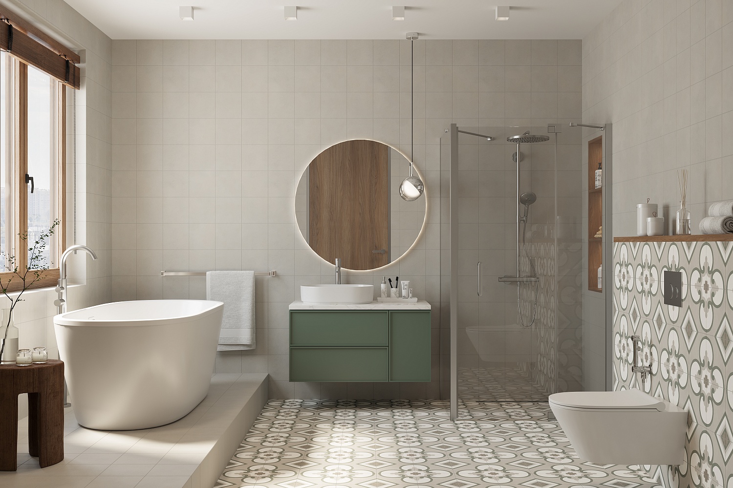 Плитка Fresh 1 20x20 в интерьере