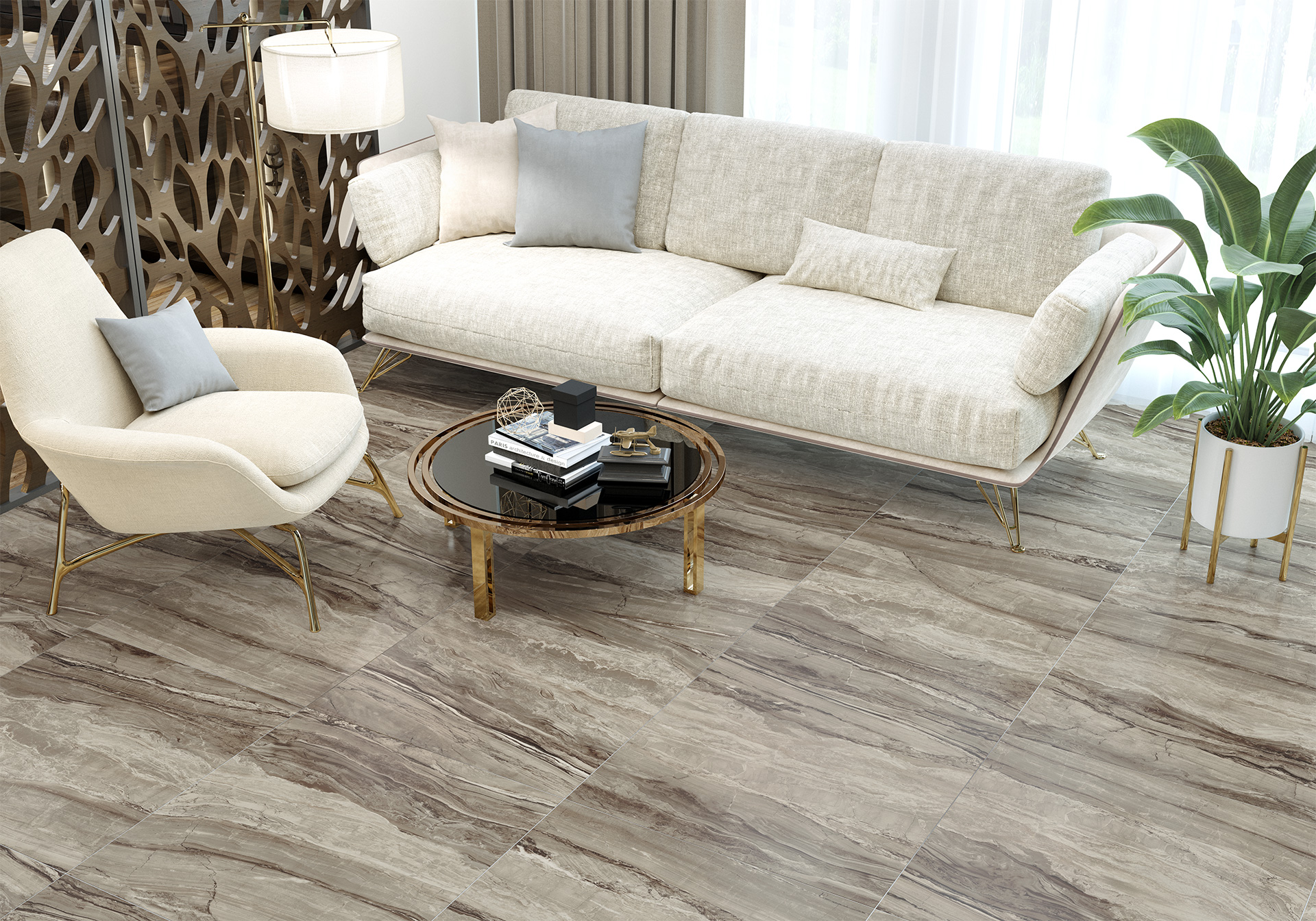 Плитка Delacora Magnum Chocolate в интерьере