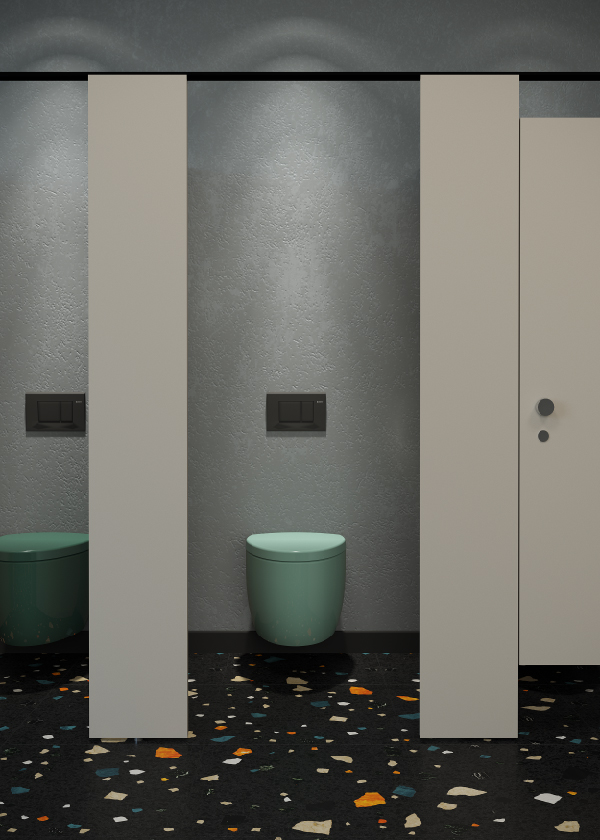 Плитка Cray Light Shards 60x60 в интерьере