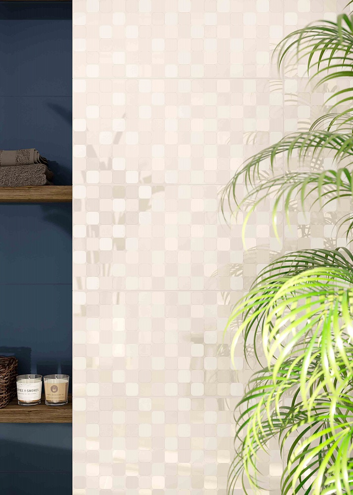 Плитка Вставка Mono Jasmine Geometry Sea 30x60 в интерьере