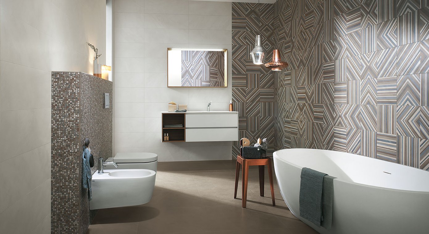 Плитка Color Line Deco 25x75 в интерьере