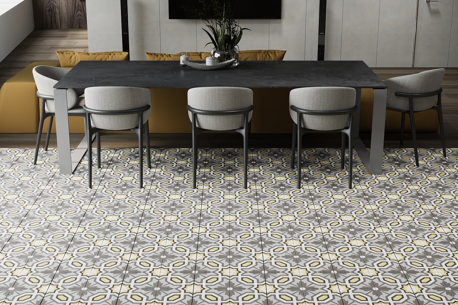 Плитка Poly 3 20x20 в интерьере