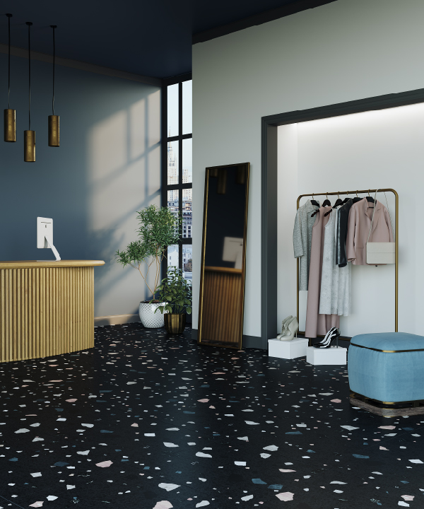 Плитка Cray Light Shards 60x60 в интерьере