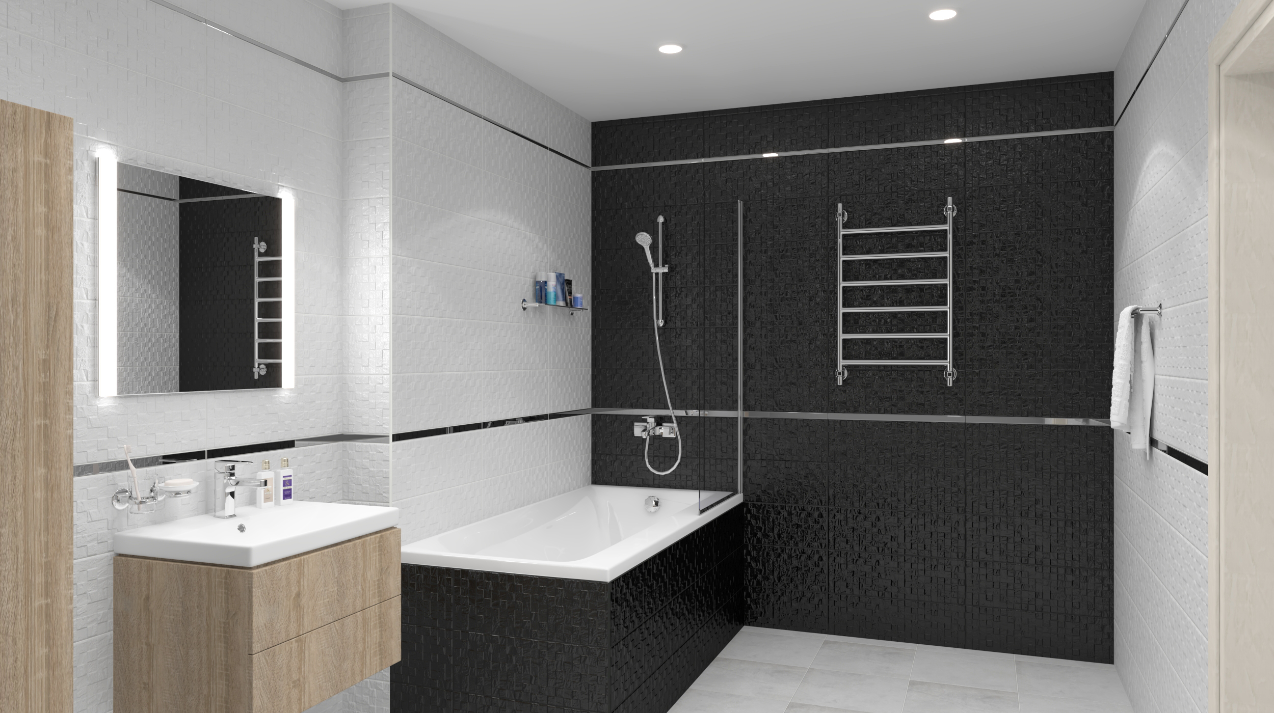 ванная комната дизайн плитка чикаго