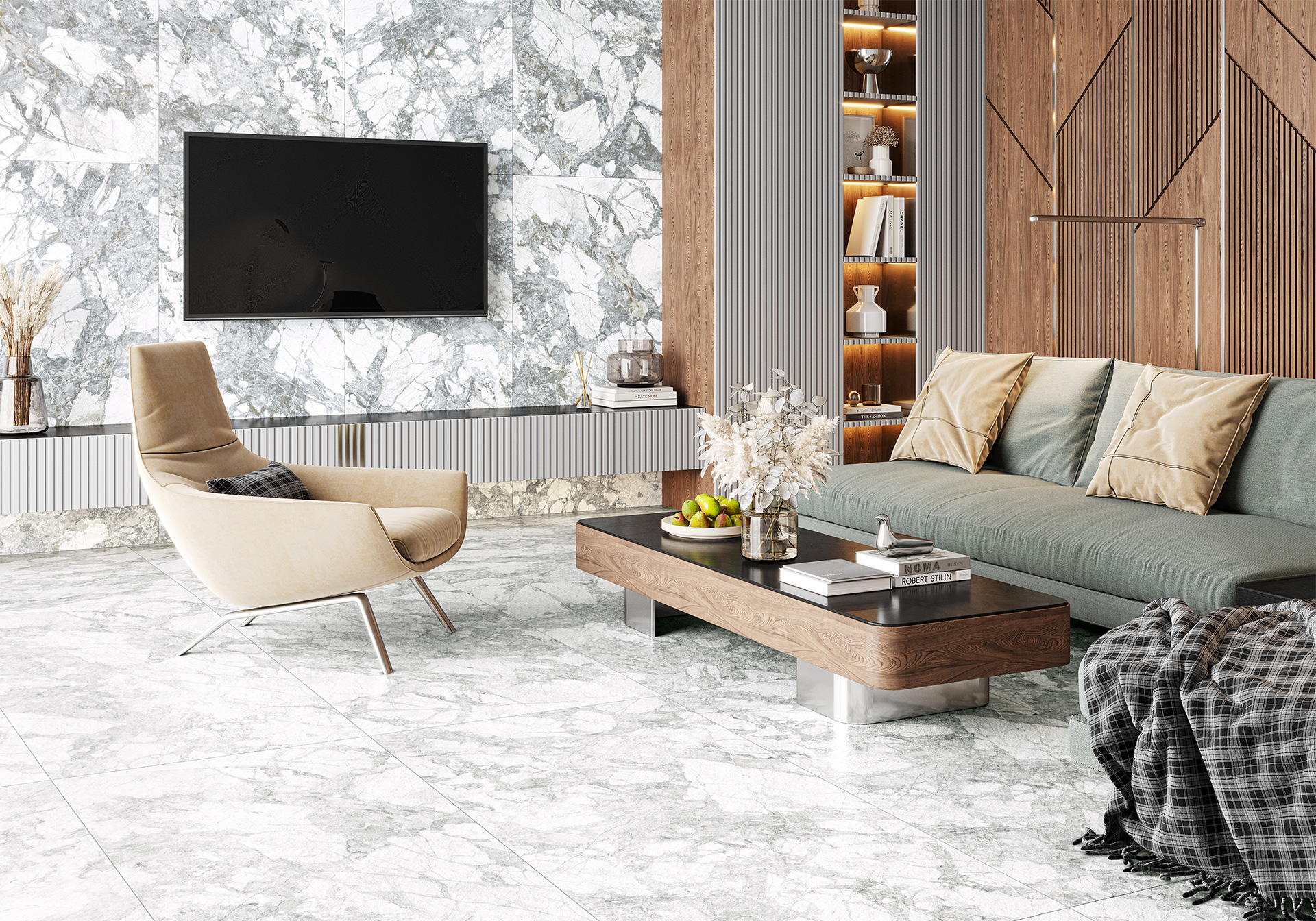 Плитка Delacora Cote de Azur Light в интерьере